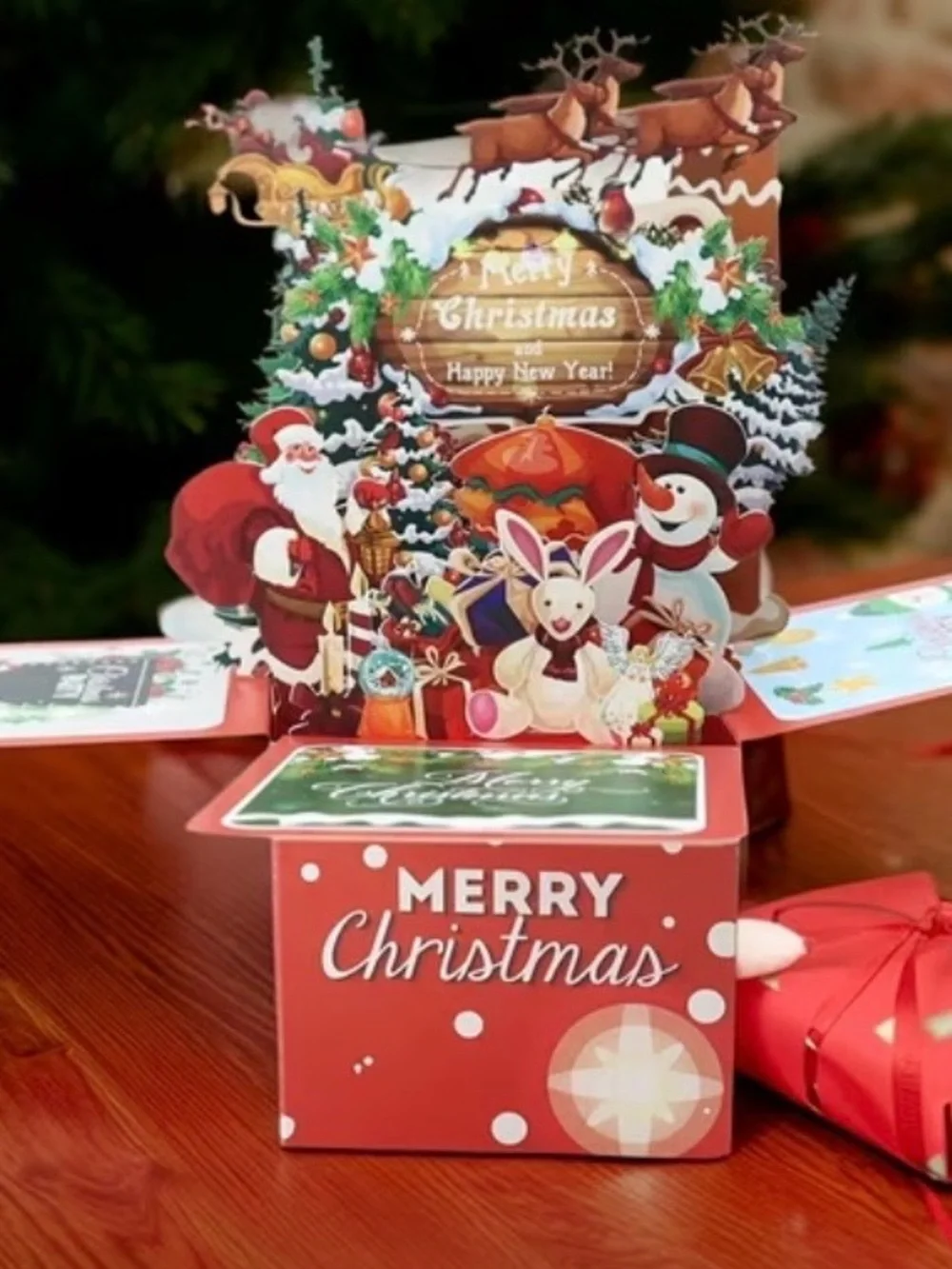 Christmas Pop Up Card with Festive Characters